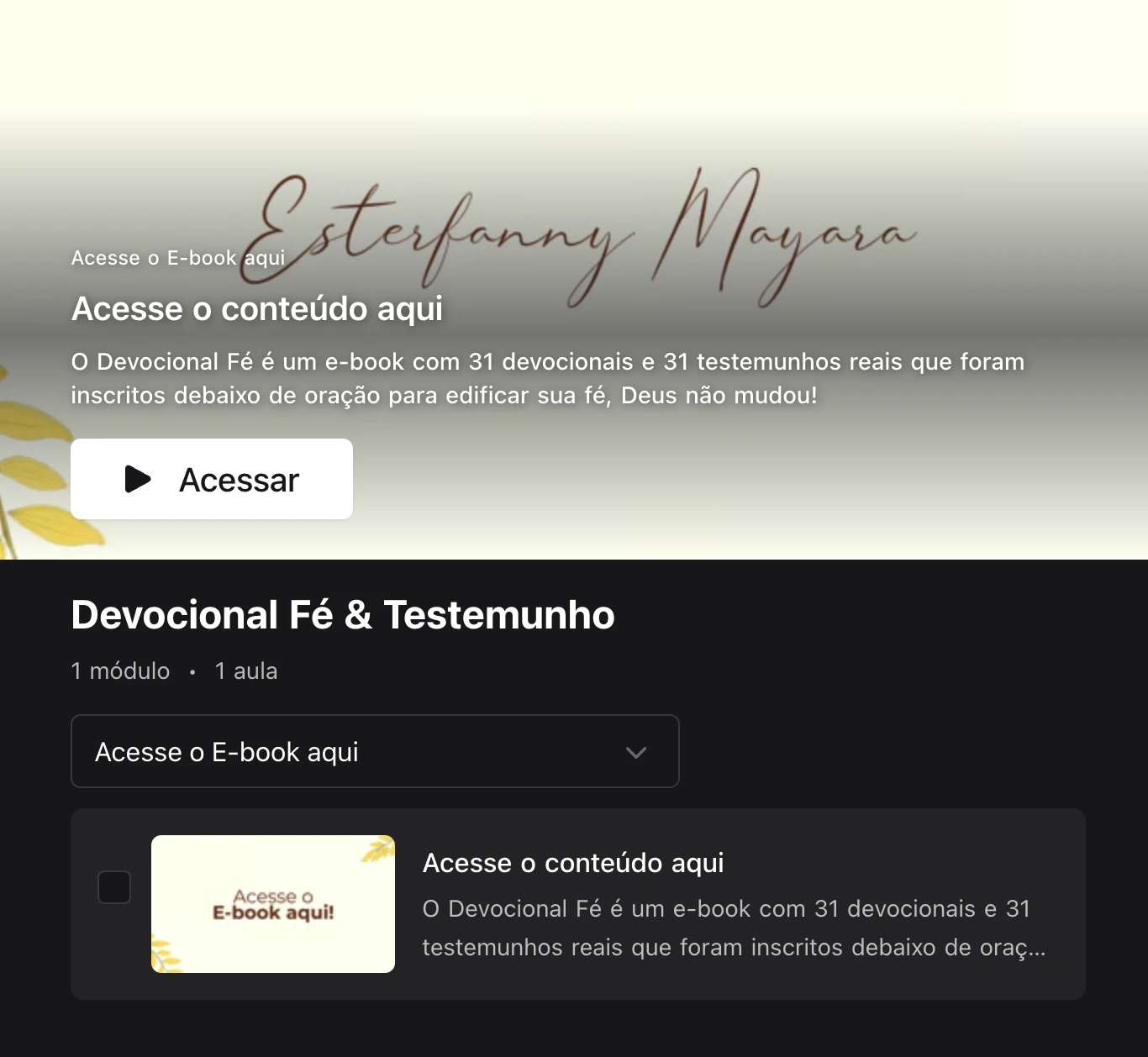 Devocional - Fé · 1