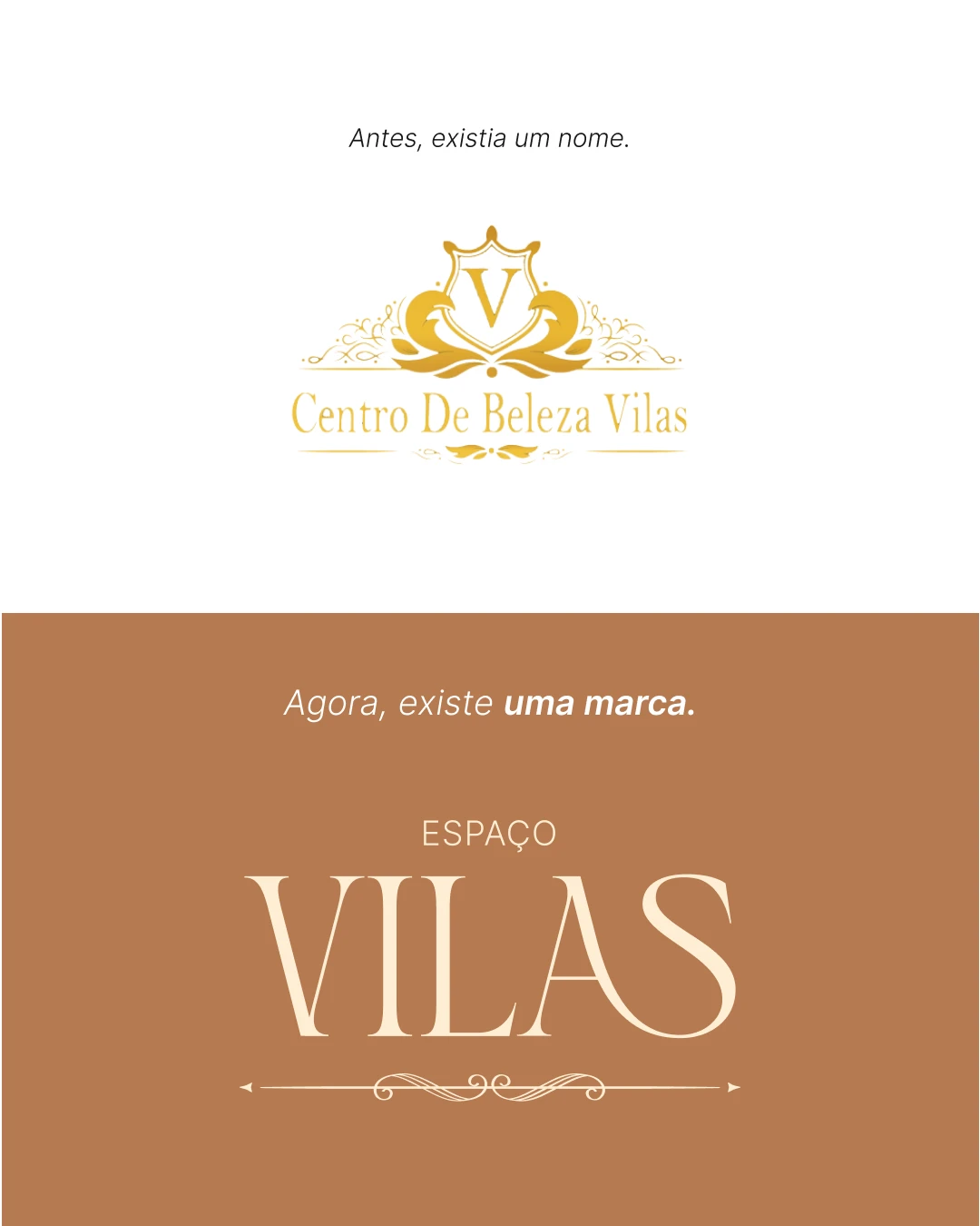 Espaço Vilas — Antes e depois da identidade visual