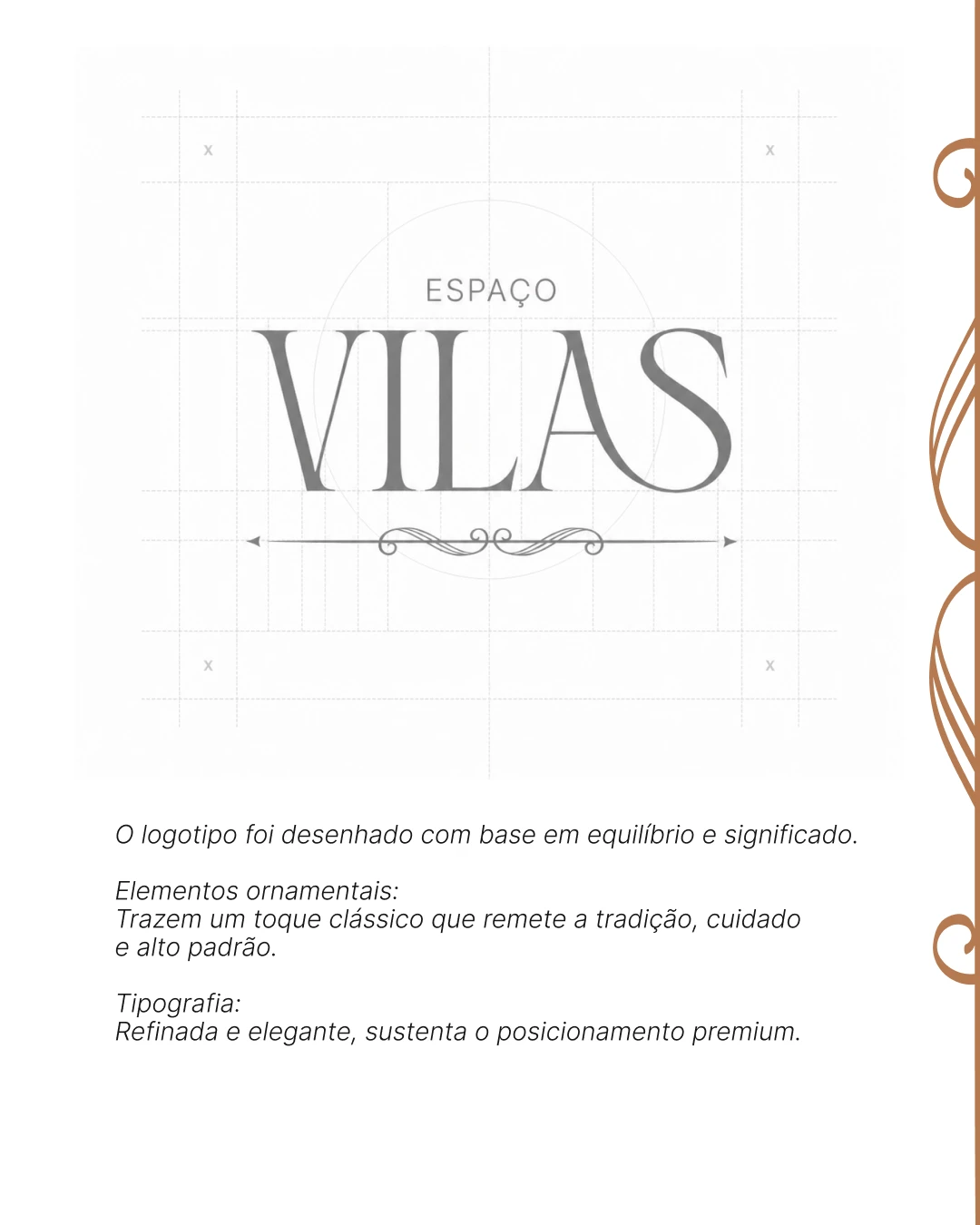 Espaço Vilas — Construção e proporções do logotipo