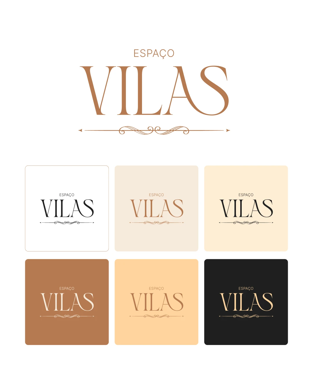 Espaço Vilas — Paleta e versões da marca
