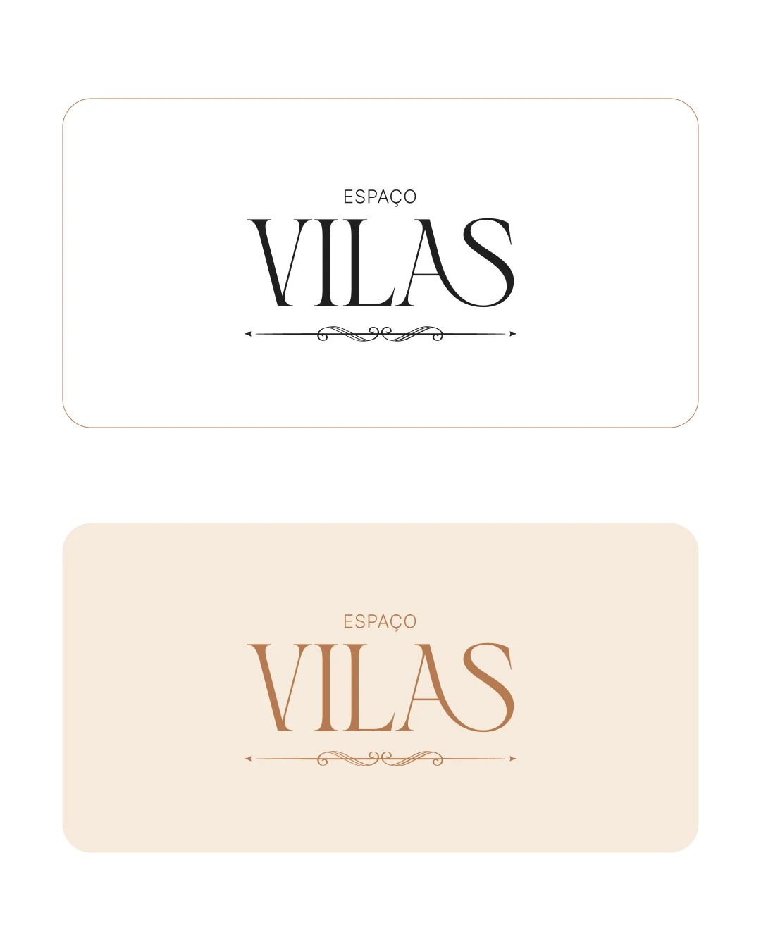 Espaço Vilas — Versões da assinatura visual
