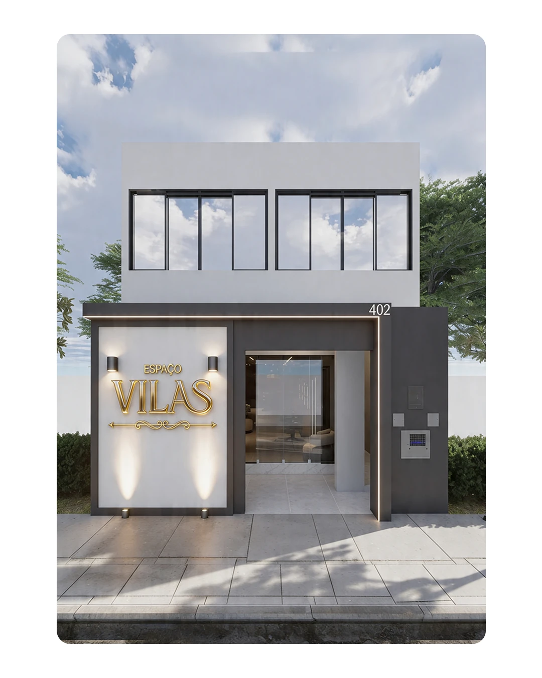 Espaço Vilas — Visão da fachada